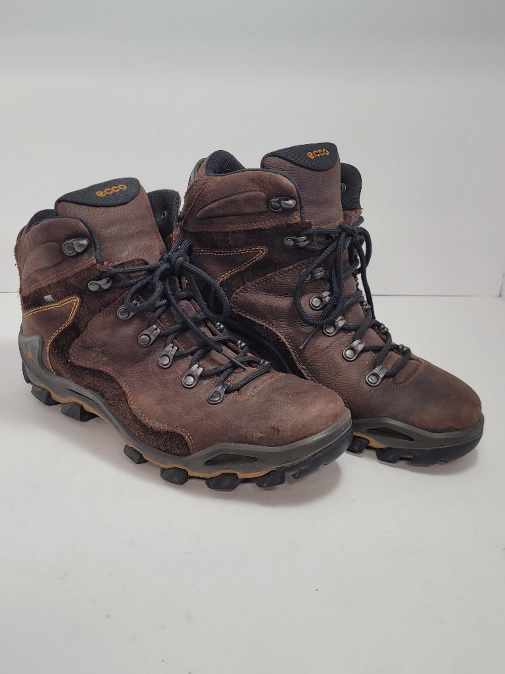 ECCO Dhaka Mid Gore-Tex Brown Hiking Boots Men's US 9.5